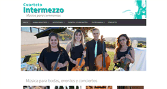 Desktop Screenshot of cuartetointermezzo.es