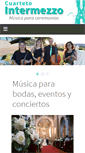 Mobile Screenshot of cuartetointermezzo.es